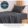 image:imageMellanni Iconic 4Piece Ultra Soft Sheet Set Queen Brown1970 Charcoal