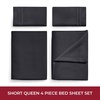 image:imageMellanni Iconic 4Piece Ultra Soft Sheet Set Queen Brown1990 Black