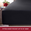 image:imageMellanni Iconic 4Piece Ultra Soft Sheet Set Queen Brown1990 Black