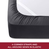 image:imageMellanni Iconic 4Piece Ultra Soft Sheet Set Queen Brown1990 Black