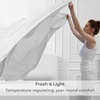 image:imageMellanni Iconic 4Piece Ultra Soft Sheet Set Queen Brown2102 Striped  White