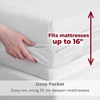 image:imageMellanni Iconic 4Piece Ultra Soft Sheet Set Queen Brown2102 Striped  White