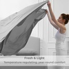 image:imageMellanni Iconic 4Piece Ultra Soft Sheet Set Queen Brown2364 Striped  Gray  Silver