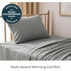 image:imageMellanni Iconic 4Piece Ultra Soft Sheet Set Queen Brown2364 Striped  Gray  Silver
