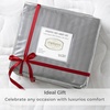 image:imageMellanni Iconic 4Piece Ultra Soft Sheet Set Queen Brown2364 Striped  Gray  Silver