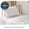 image:imageMellanni Iconic 4Piece Ultra Soft Sheet Set Queen Brown3394 Pinstripe Gray