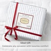 image:imageMellanni Iconic 4Piece Ultra Soft Sheet Set Queen Brown3394 Pinstripe Gray