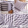 image:imageMellanni Iconic 4Piece Ultra Soft Sheet Set Queen Brown3395 Oxford Stripe Hazy Lilac