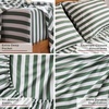image:imageMellanni Iconic 4Piece Ultra Soft Sheet Set Queen Brown3436 Oxford Stripe Sage