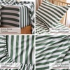 image:imageMellanni Iconic 4Piece Ultra Soft Sheet Set Queen Brown3436 Oxford Stripe Sage
