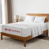 image:imageMellanni Iconic 4Piece Ultra Soft Sheet Set Queen Brown5364 Chevron Gray