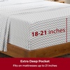 image:imageMellanni Iconic 4Piece Ultra Soft Sheet Set Queen Brown5364 Chevron Gray