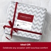 image:imageMellanni Iconic 4Piece Ultra Soft Sheet Set Queen Brown5364 Chevron Gray