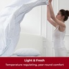 image:imageMellanni Iconic 4Piece Ultra Soft Sheet Set Queen Brown8561 Laced Sky Blue