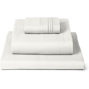 image:imageMellanni Iconic 4Piece Ultra Soft Sheet Set Queen Brown1126 Ivory