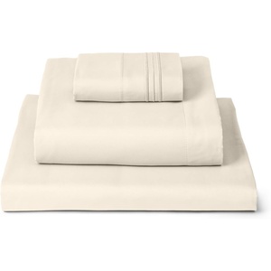 image:imageMellanni Iconic 4Piece Ultra Soft Sheet Set Queen Brown1128 Golden Ivory
