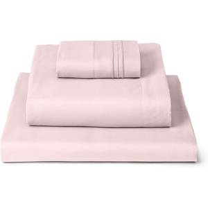 image:imageMellanni Iconic 4Piece Ultra Soft Sheet Set Queen Brown1172 Blush Pink