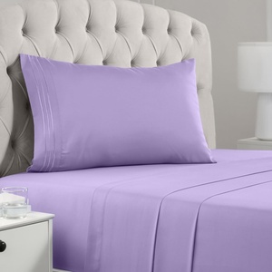 image:imageMellanni Iconic 4Piece Ultra Soft Sheet Set Queen Brown1356 Violet