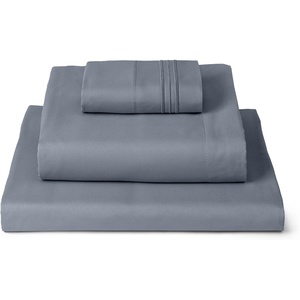 image:imageMellanni Iconic 4Piece Ultra Soft Sheet Set Queen Brown1375 Mineral Gray