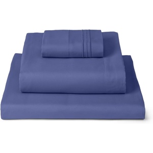 image:imageMellanni Iconic 4Piece Ultra Soft Sheet Set Queen Brown1593 Blue Nova