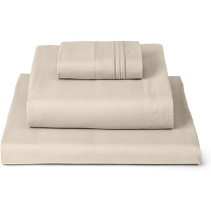 image:imageMellanni Iconic 4Piece Ultra Soft Sheet Set Queen Brown1812 Beige