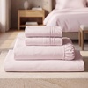 image:imageMellanni Iconic 4Piece Ultra Soft Sheet Set King Brown1172 Blush Pink