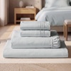 image:imageMellanni Iconic 4Piece Ultra Soft Sheet Set King Brown1364 Light Gray