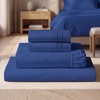image:imageMellanni Iconic 4Piece Ultra Soft Sheet Set King Brown1597 Royal Blue