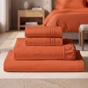 image:imageMellanni Iconic 4Piece Ultra Soft Sheet Set King Brown1667 Poppy Orange