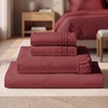 image:imageMellanni Iconic 4Piece Ultra Soft Sheet Set King Brown1752 Brick Red
