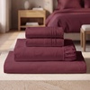 image:imageMellanni Iconic 4Piece Ultra Soft Sheet Set King Brown1785 Burgundy