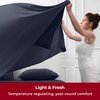 image:imageMellanni Iconic 4Piece Ultra Soft Sheet Set King Brown1959 Navy Blue