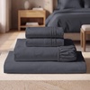 image:imageMellanni Iconic 4Piece Ultra Soft Sheet Set King Brown1970 Charcoal