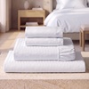 image:imageMellanni Iconic 4Piece Ultra Soft Sheet Set King Brown2102 Striped  White