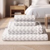 image:imageMellanni Iconic 4Piece Ultra Soft Sheet Set King Brown5364 Chevron Gray