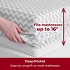 image:imageMellanni Iconic 4Piece Ultra Soft Sheet Set King Brown5364 Chevron Gray