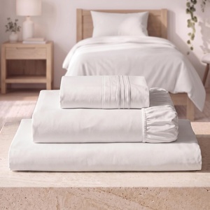 image:imageMellanni Iconic 4Piece Ultra Soft Sheet Set King Brown1102 White