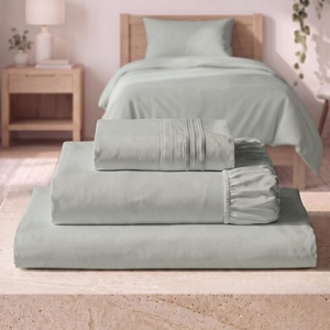 image:imageMellanni Iconic 4Piece Ultra Soft Sheet Set King Brown1284 Spa Mint