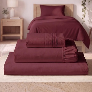 image:imageMellanni Iconic 4Piece Ultra Soft Sheet Set King Brown1785 Burgundy