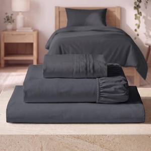 image:imageMellanni Iconic 4Piece Ultra Soft Sheet Set King Brown1970 Charcoal