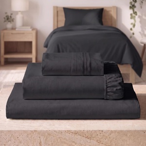 image:imageMellanni Iconic 4Piece Ultra Soft Sheet Set King Brown1990 Black
